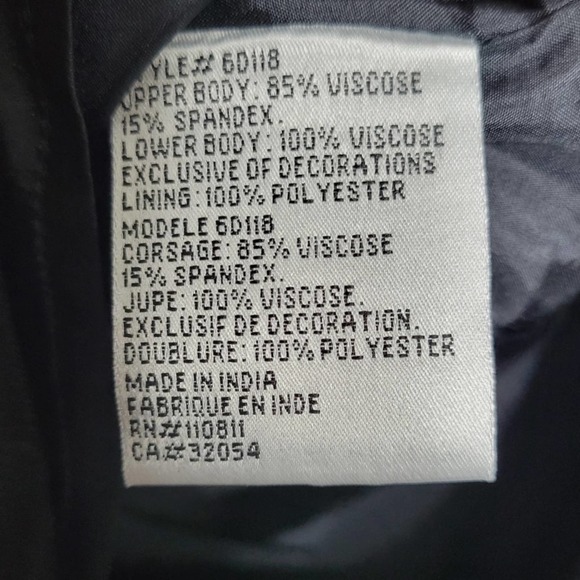 Anthropologie Yoana Baraschi Fit & Flare Tank Dress Gray/Ivory/Black Ruffle Sz 0 - Picture 5 of 6